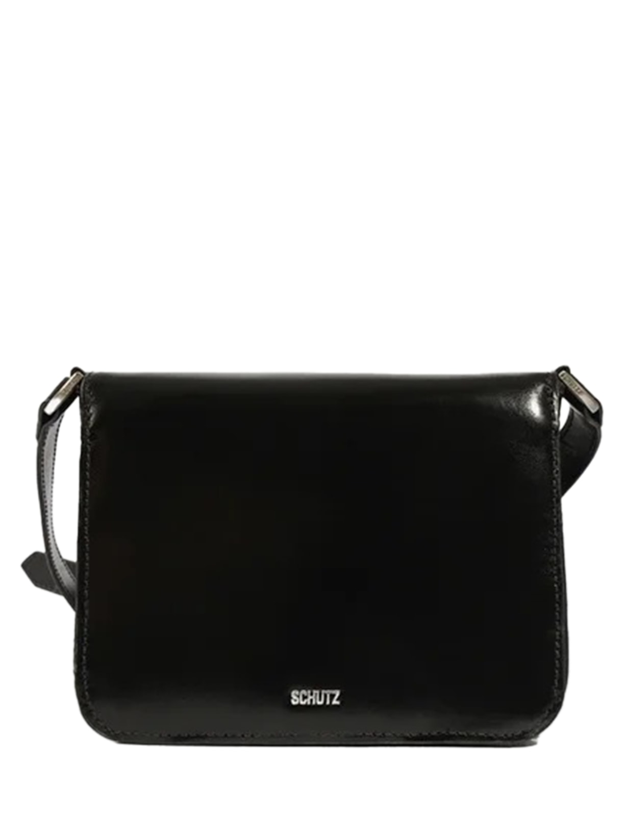 Bolsa Feminina De Ombro Média Couro Preto Schutz