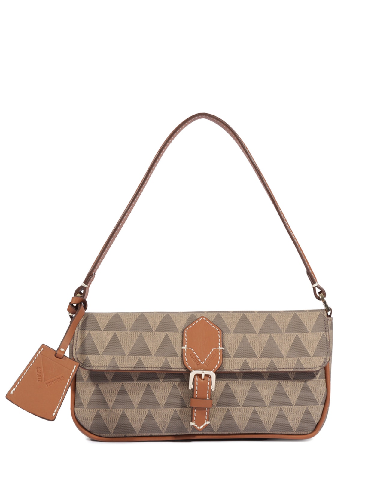 Bolsa Feminina de Ombro Pequena New Triangle Marrom Schutz