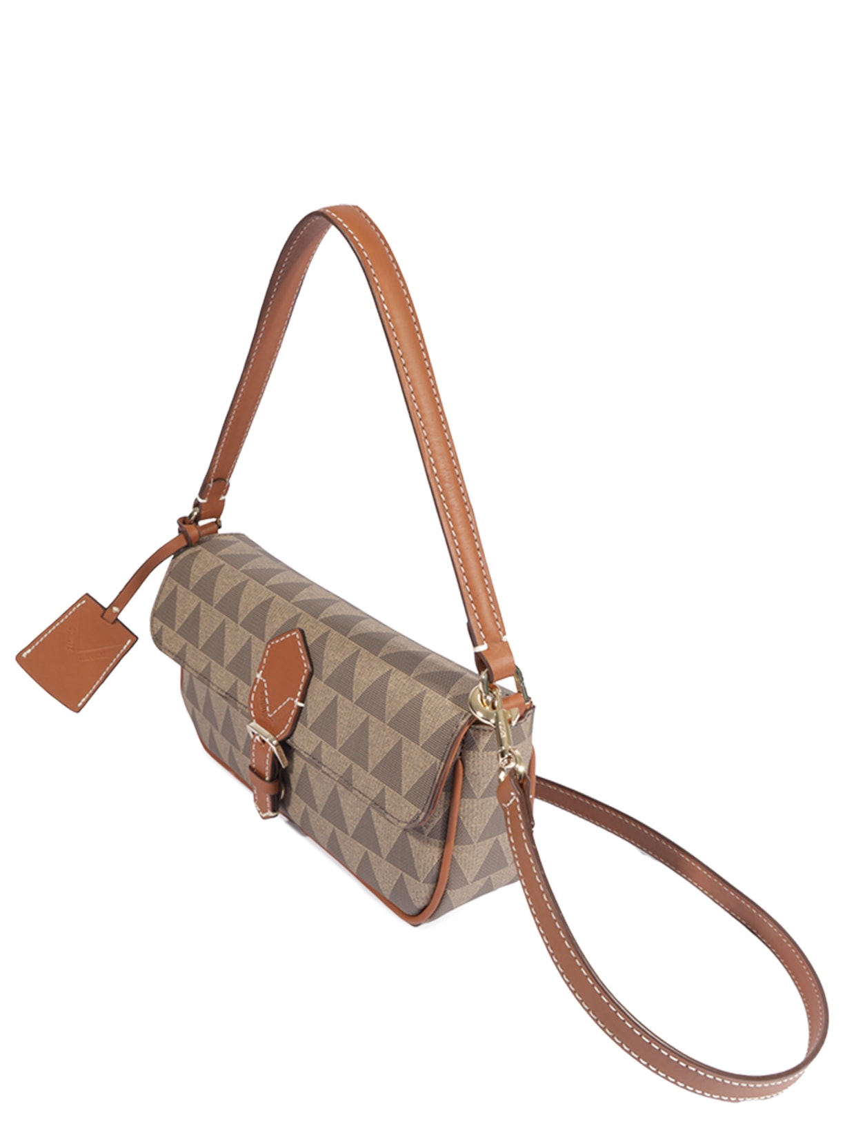 Bolsa Feminina de Ombro Pequena New Triangle Marrom Schutz