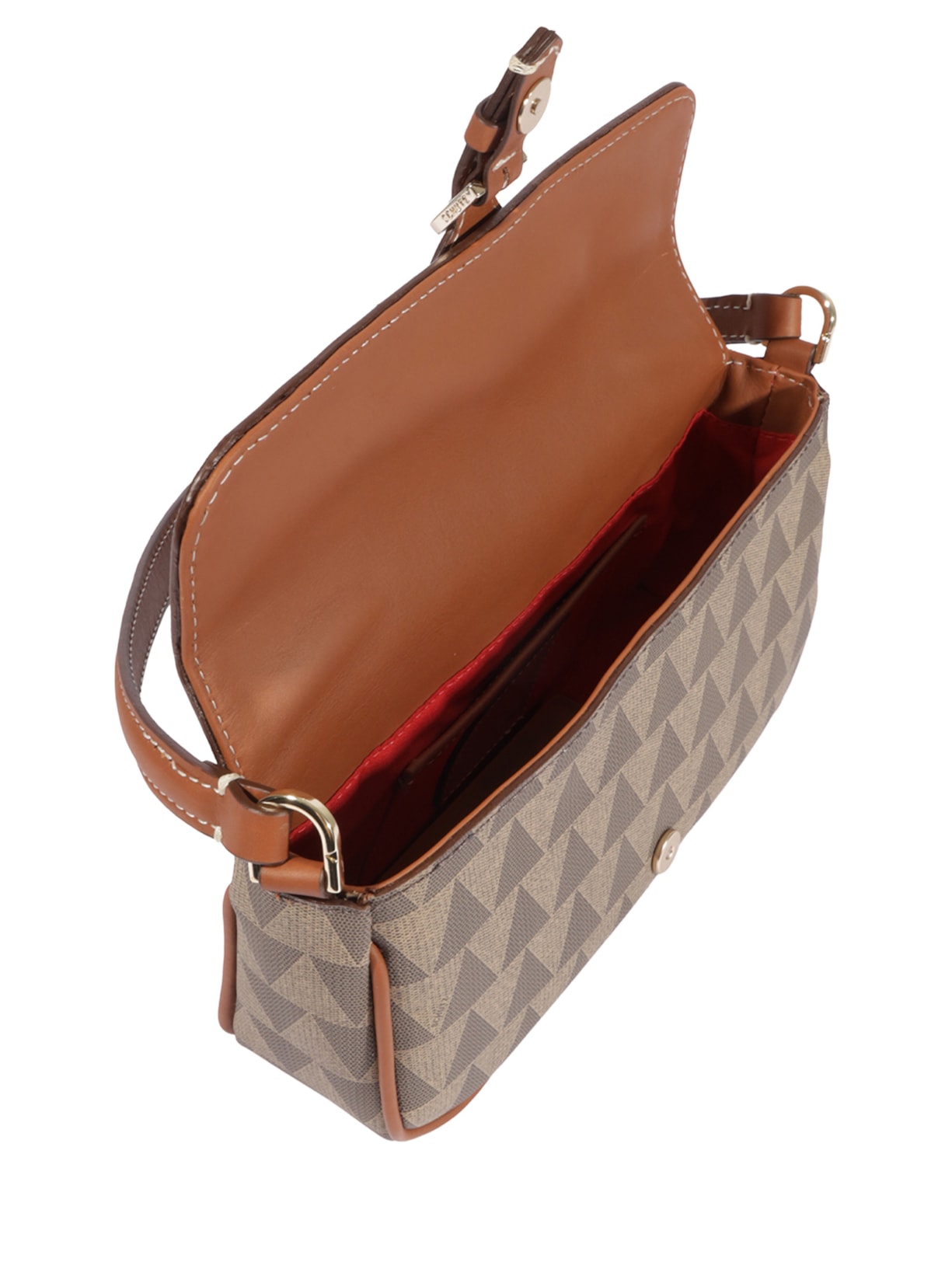 Bolsa Feminina de Ombro Pequena New Triangle Marrom Schutz