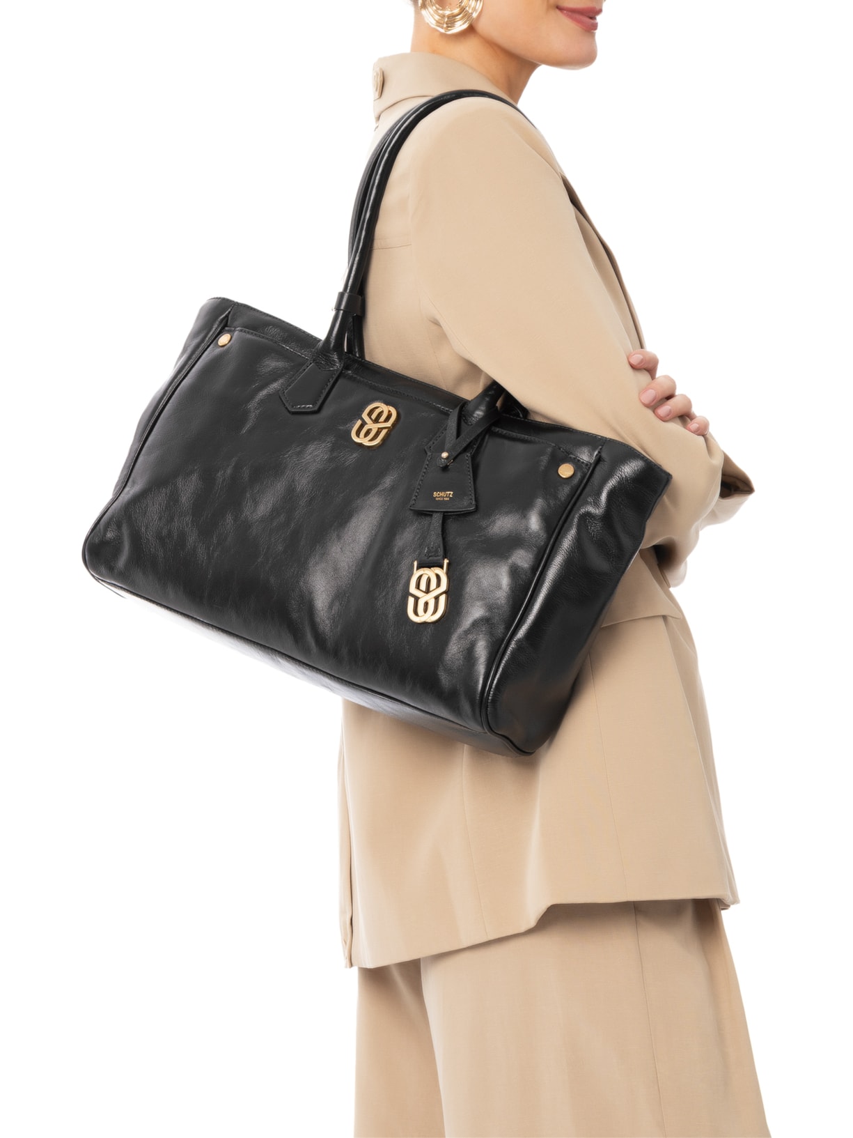 Bolsa Feminina De Ombro Preto Schutz