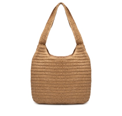 Bolsa Feminina De Palha Beachwear - Bege