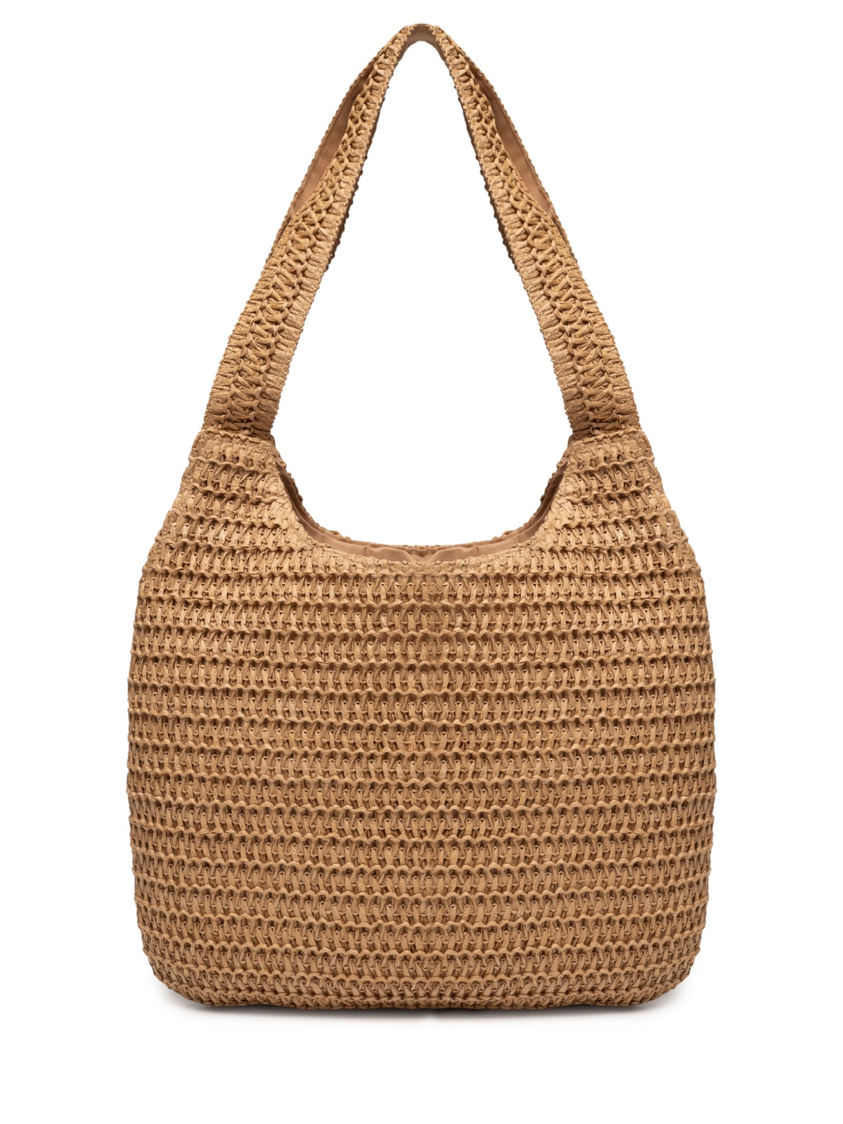 Bolsa Feminina De Palha Beachwear - Bege