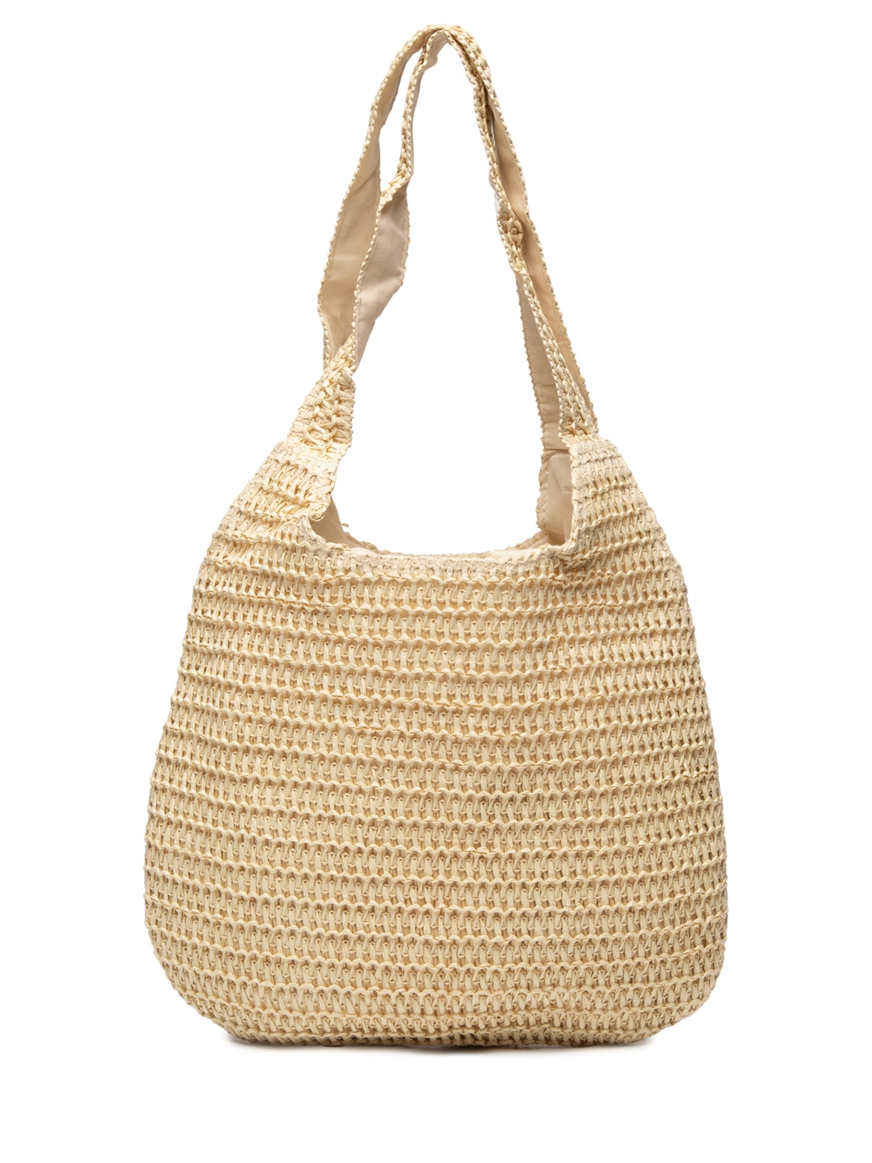Bolsa Feminina De Palha Beachwear - Bege