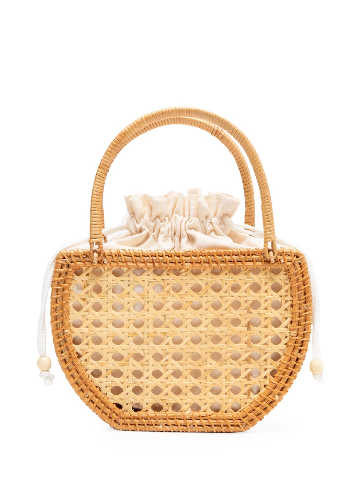 Bolsa Feminina De Palha - Bege