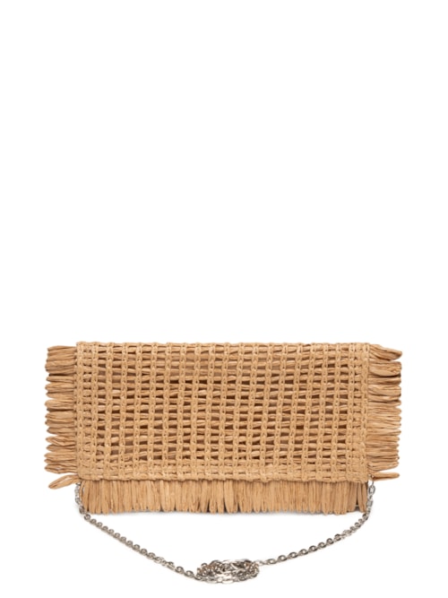 Bolsa Feminina De Palha - Bege