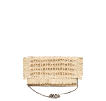Bolsa Feminina De Palha - Bege