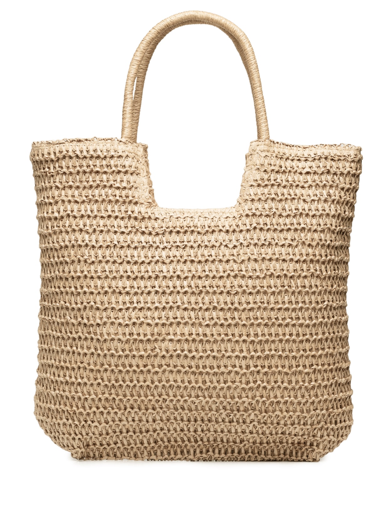 Bolsa Feminina De Palha - Bege