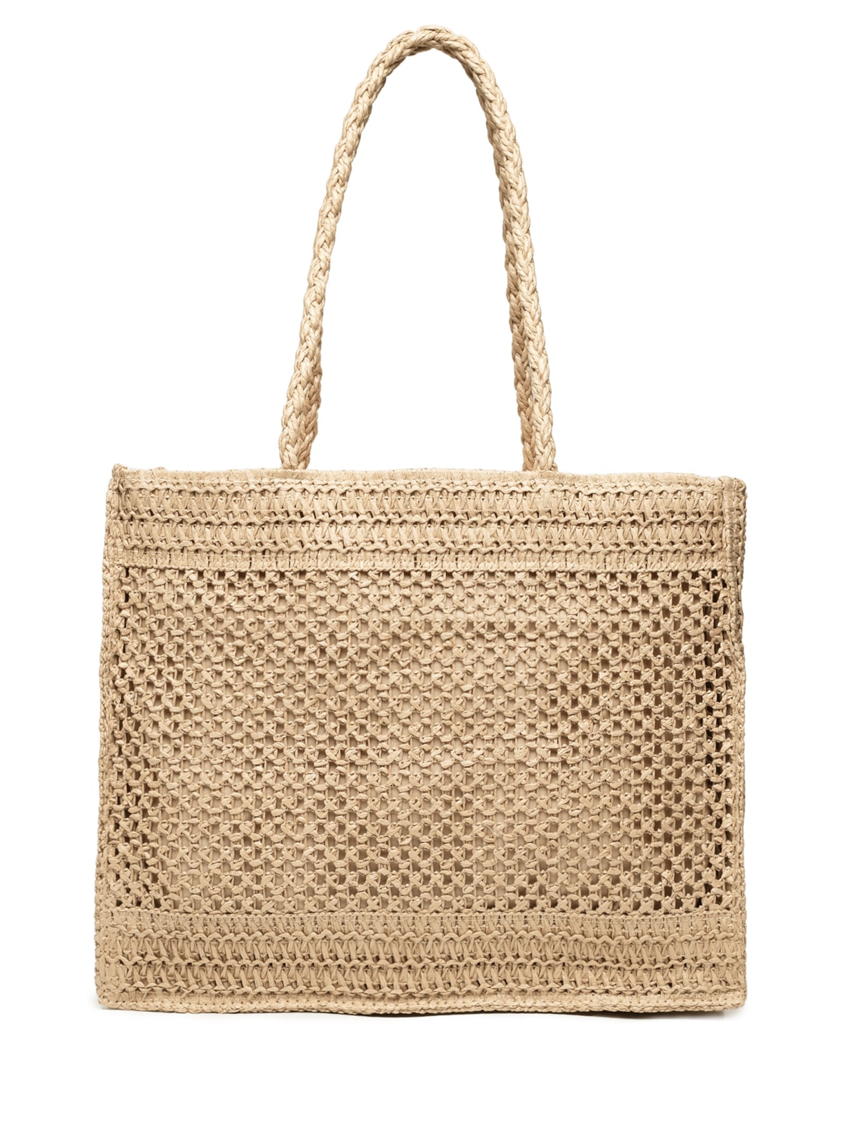 Bolsa Feminina De Palha - Bege