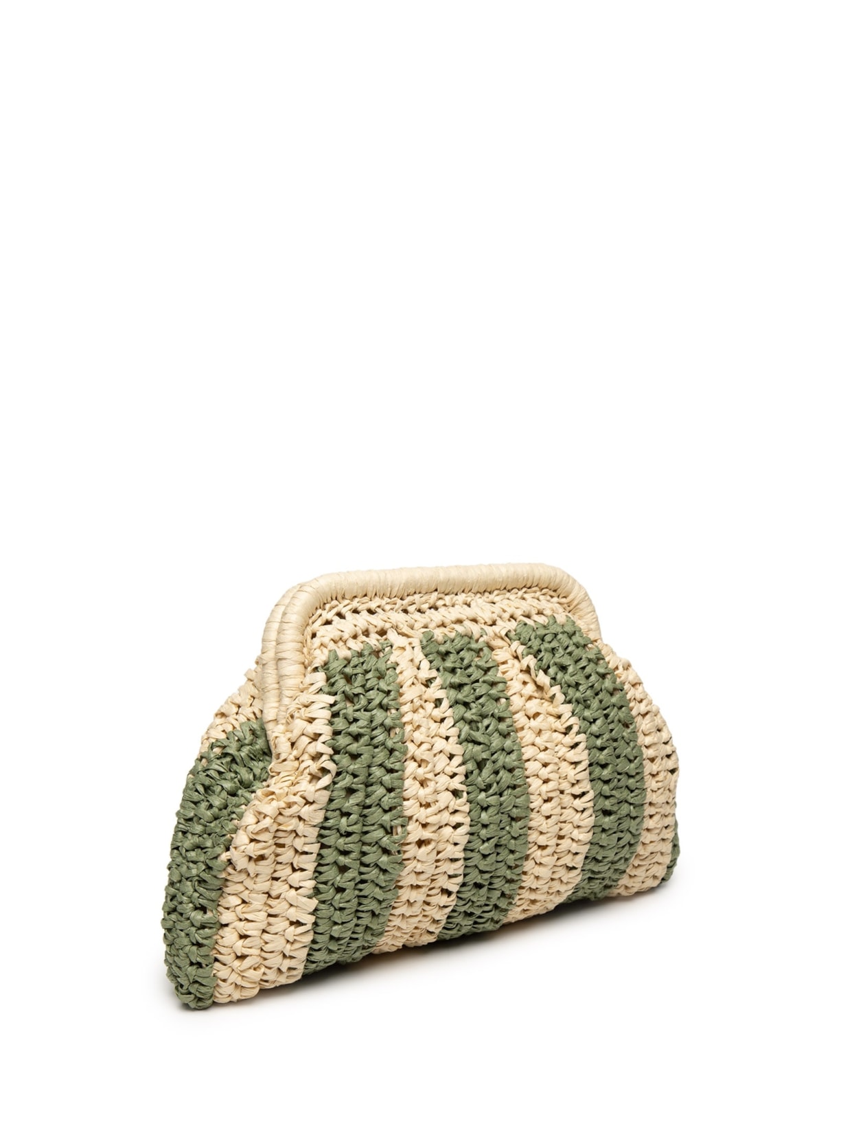 Bolsa Feminina De Palha Bicolor Bege Market 33