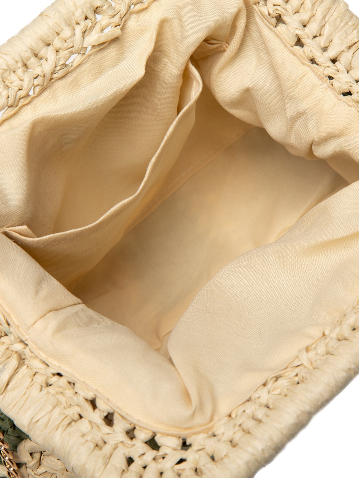 Bolsa Feminina De Palha Bicolor Bege Market 33