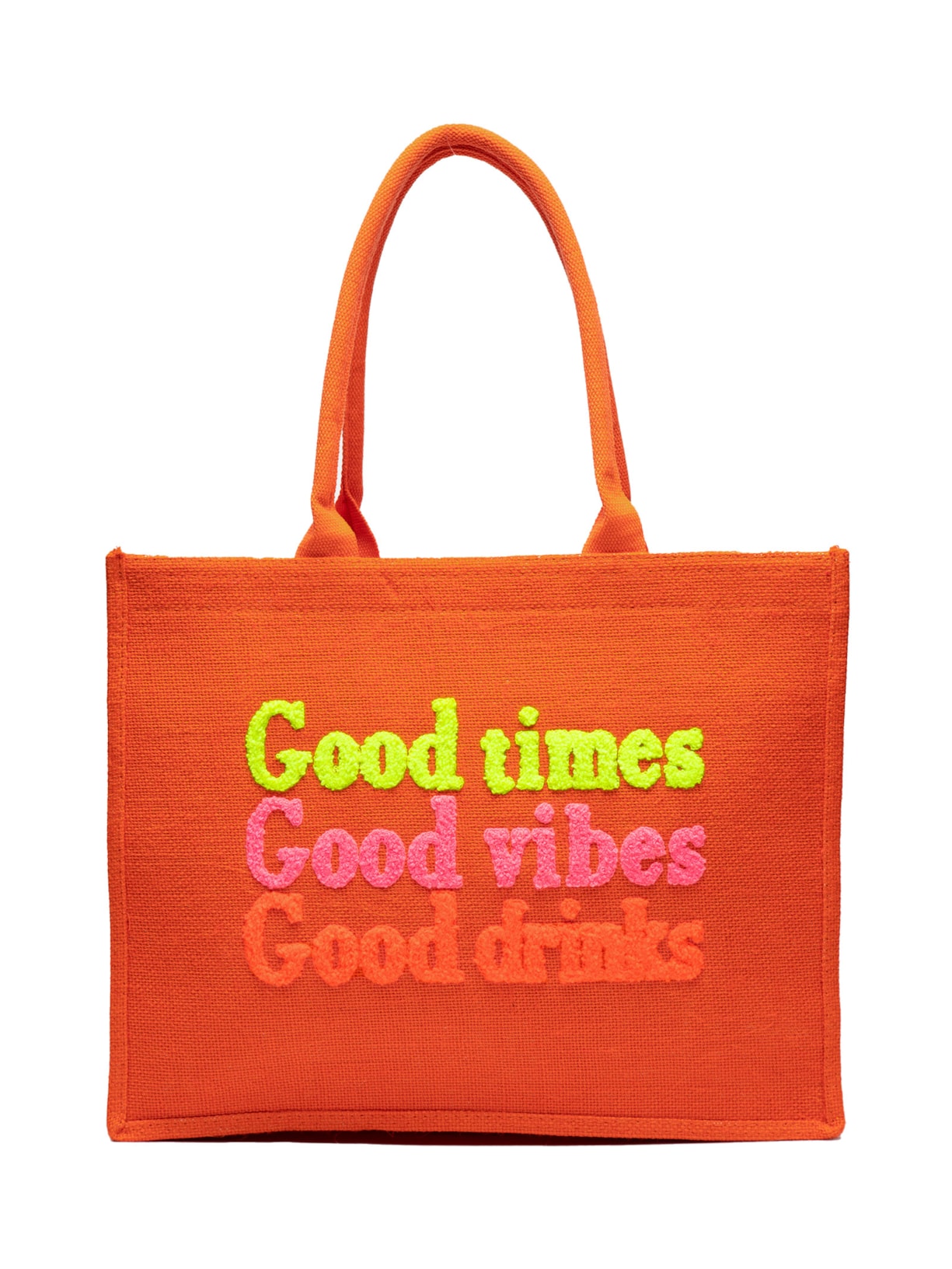 Bolsa Feminina De Palha Estampada - Laranja