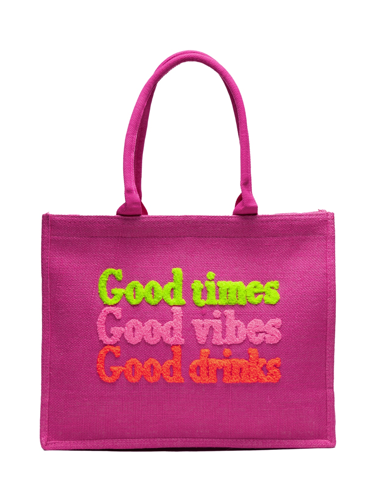 Bolsa Feminina De Palha Estampada - Rosa