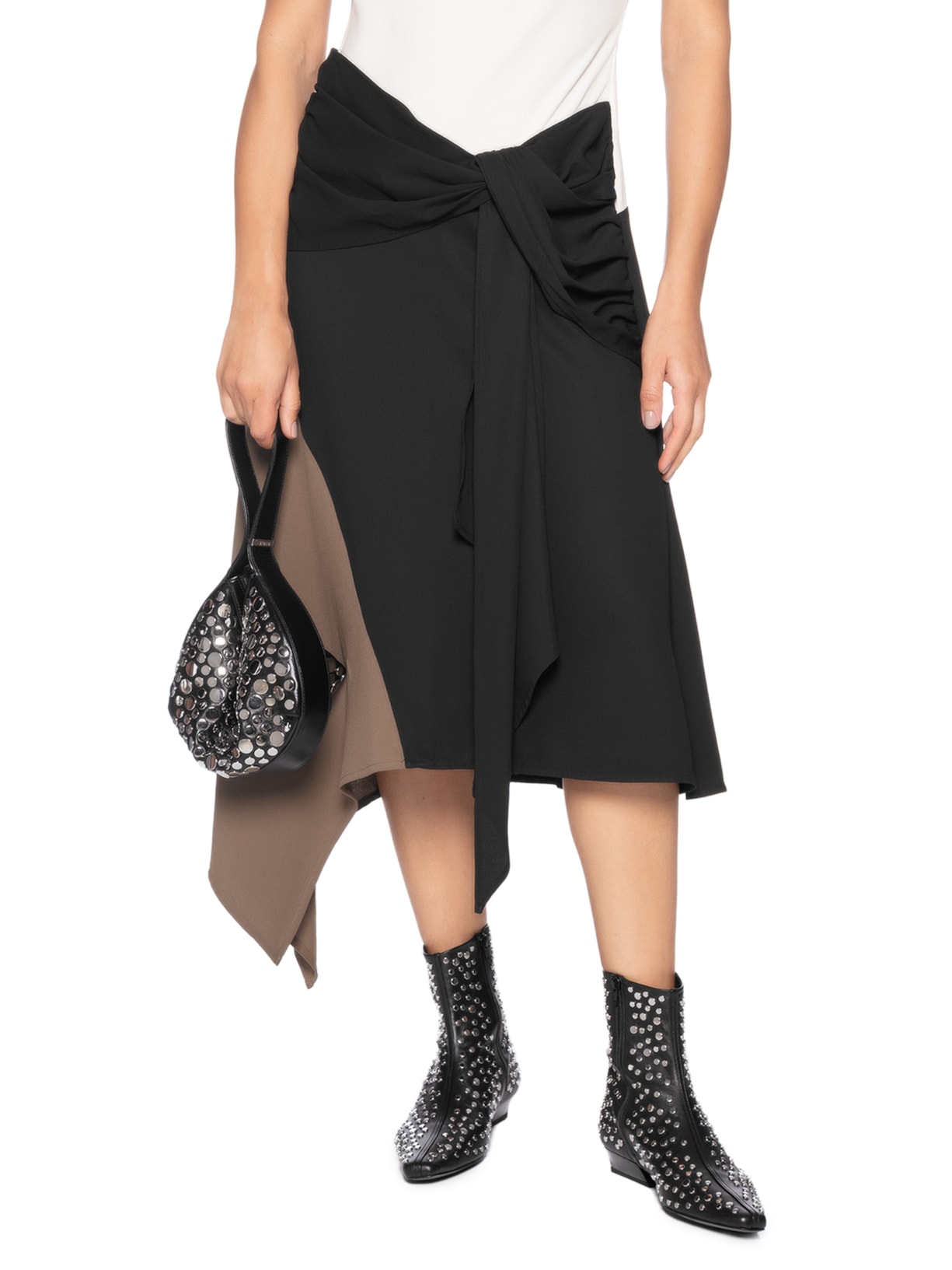 Bolsa Feminina Demy Shoulder Bag Preto Staud