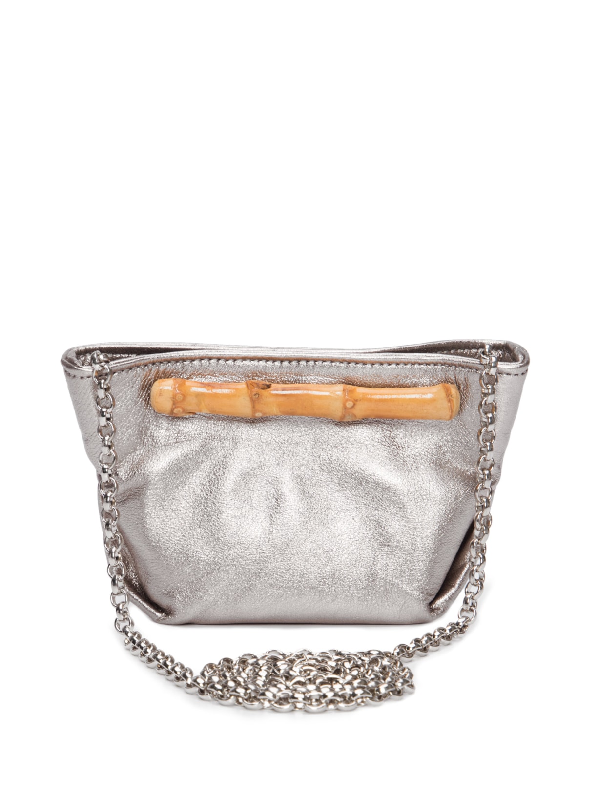 Bolsa Feminina Diana Baby Soft Metalizado - Prata