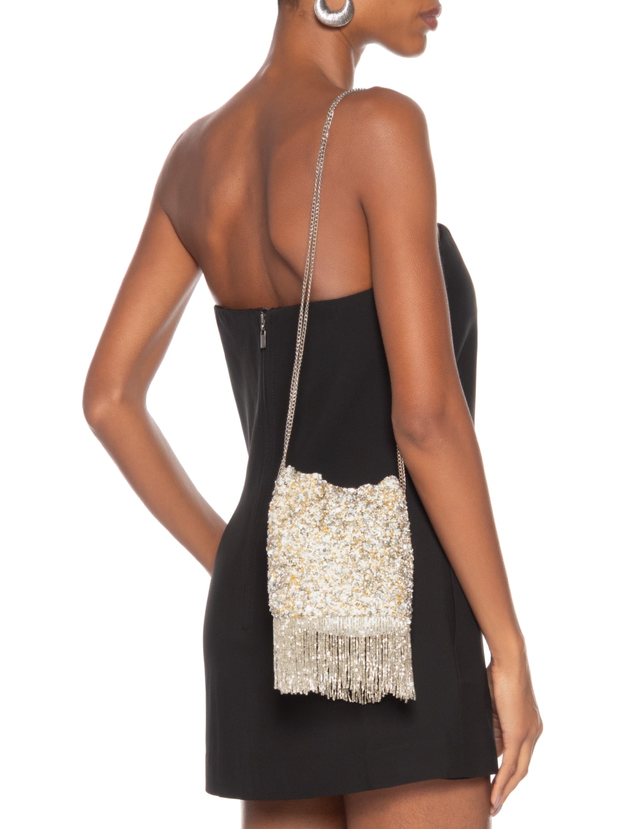 Bolsa Feminina Diana Cream Prateado Le Lis