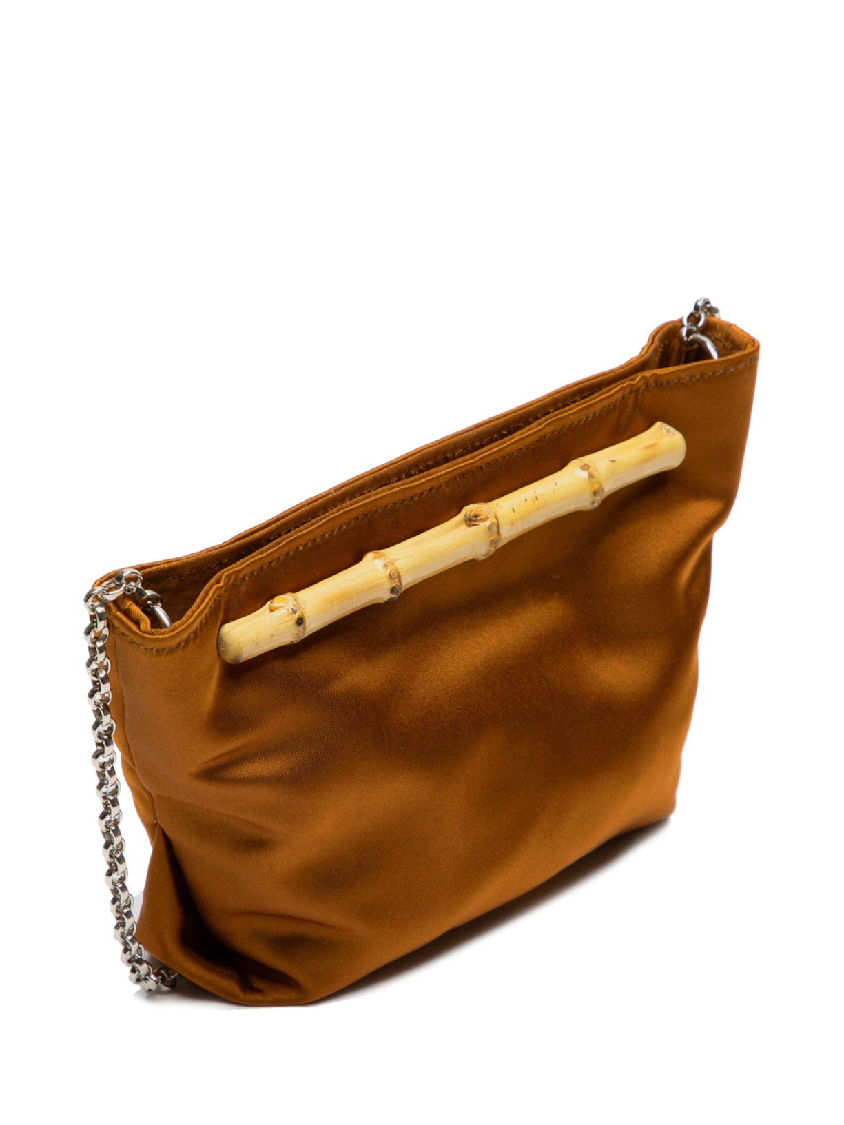 Bolsa Feminina Diana M Cetim Marrom Glorinha Paranaguá