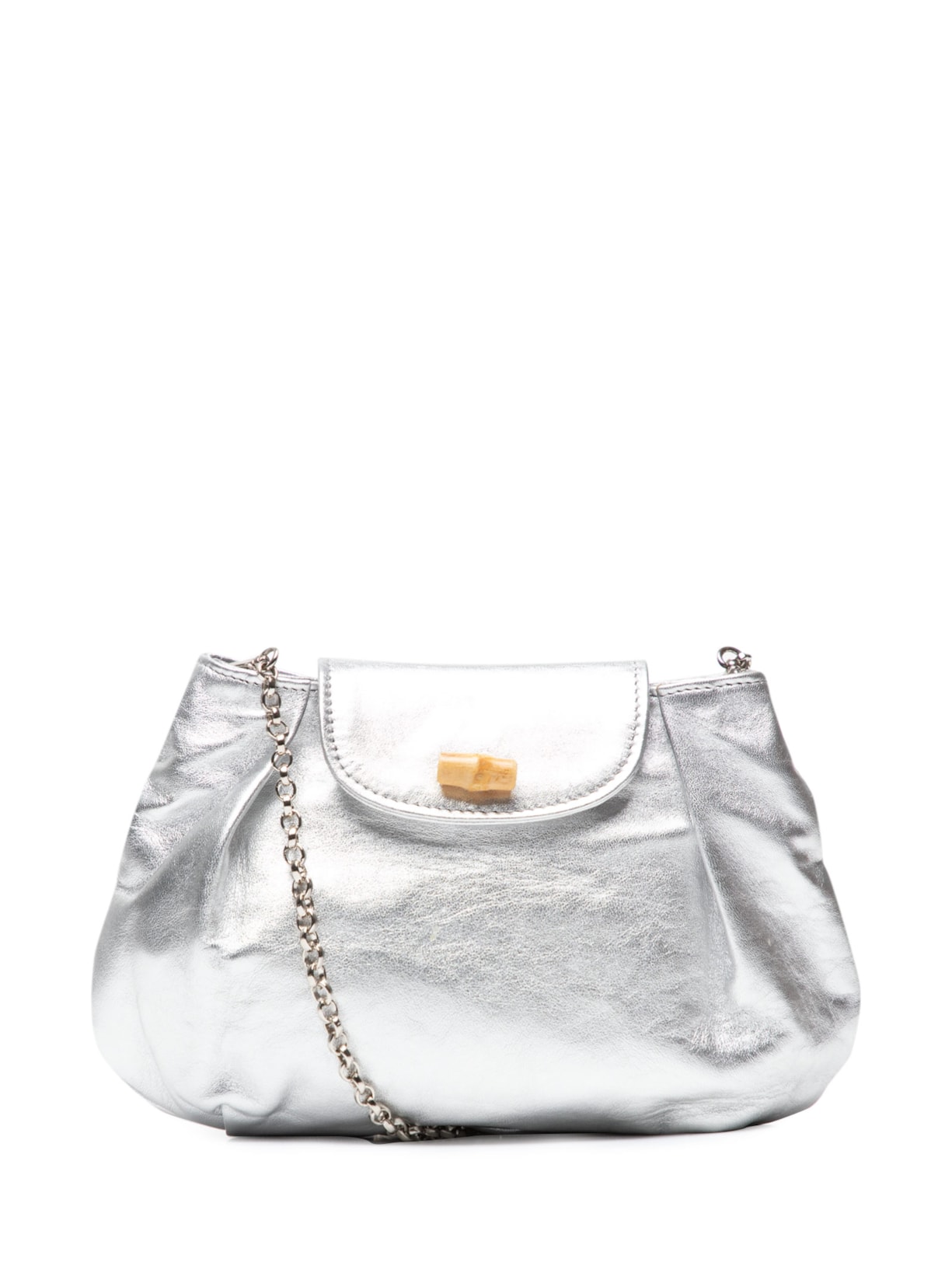 Bolsa Feminina Dominique Pequena Soft Metal - Prata