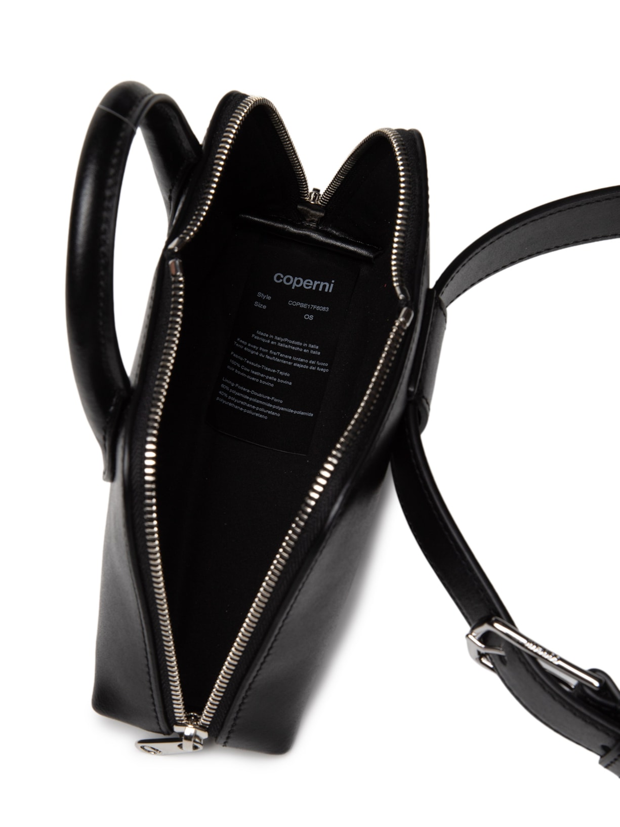 Bolsa Feminina Duffle Belt Bag Preto Coperni