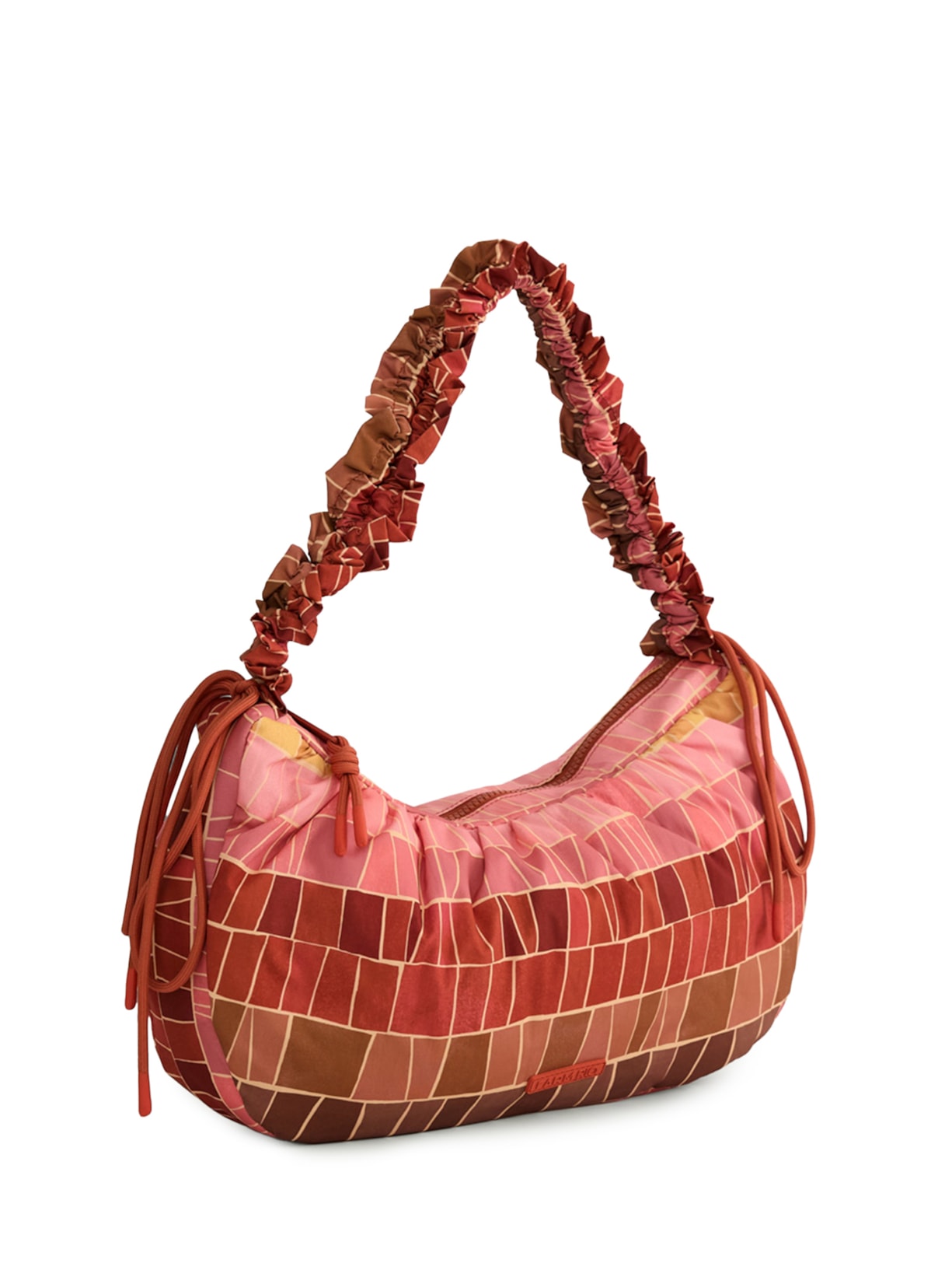 Bolsa Feminina Dunas Listra Mosaico Marrom Farm Etc