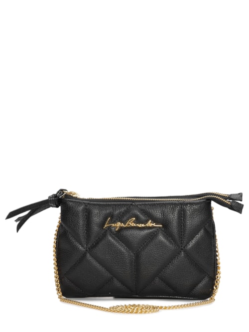 Bolsa Feminina Dupla Tira Corrente - Preto