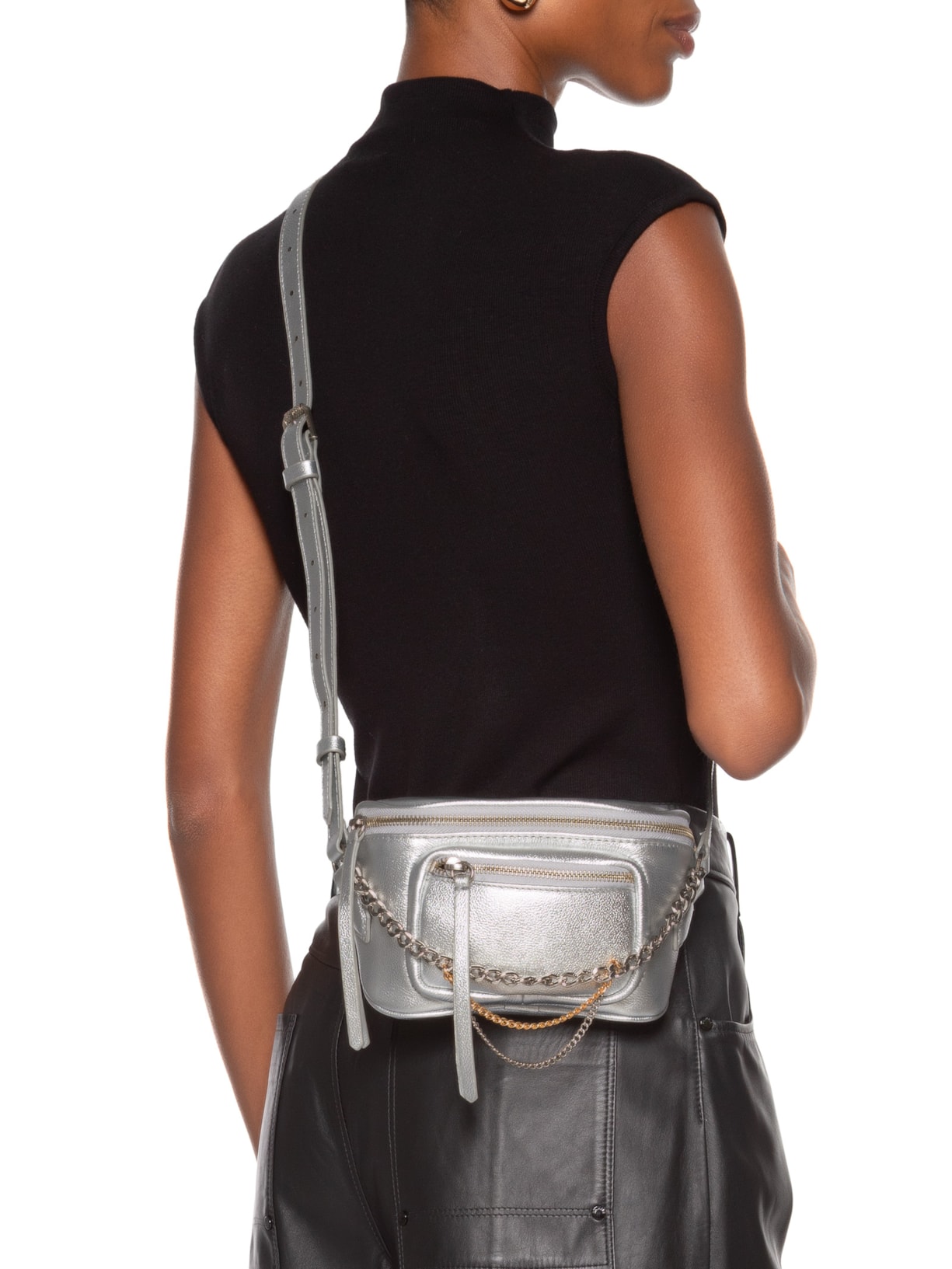 Bolsa Feminina Easy Fly Metal Prateado Schutz