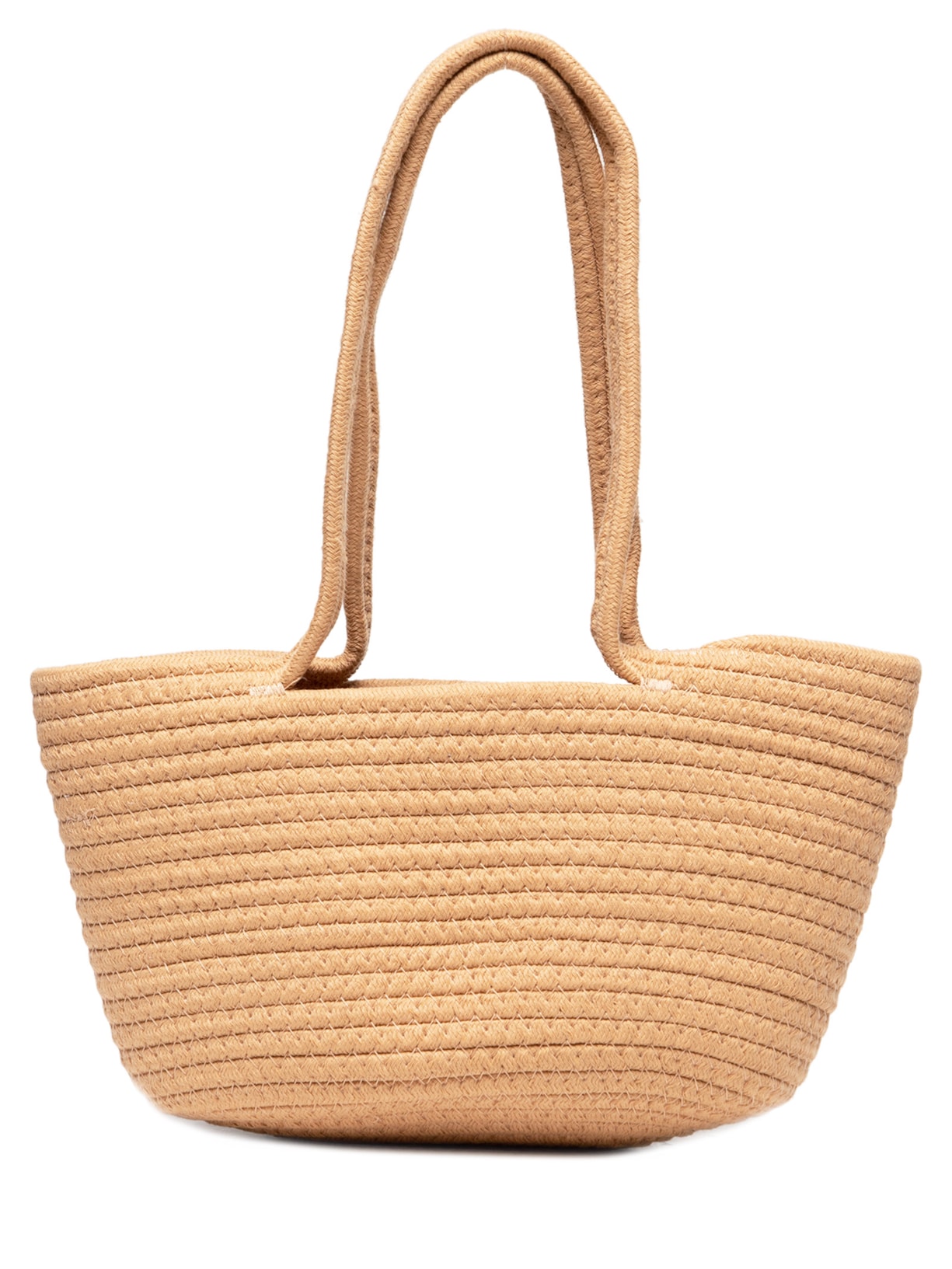 Bolsa Feminina Em Corda De Algodão - Bege
