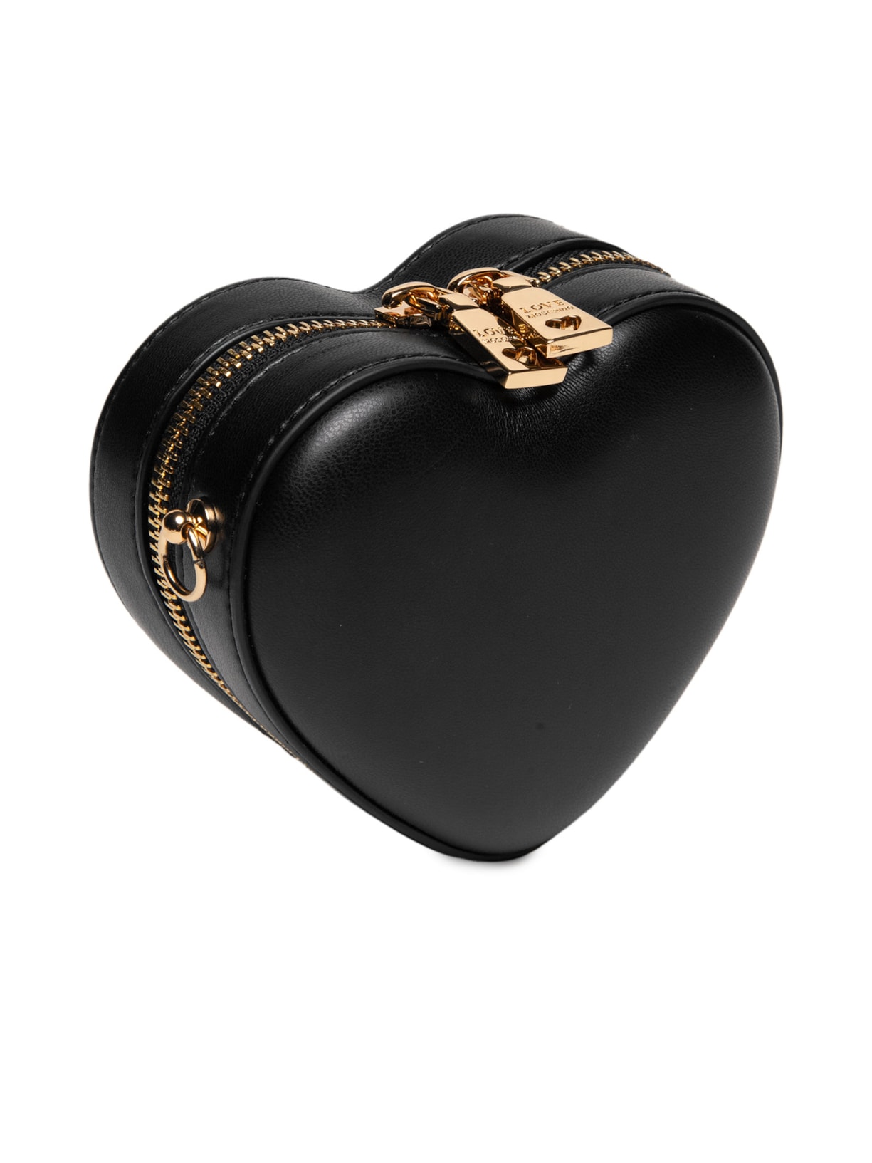 Bolsa Feminina Em PU Preto Love Moschino