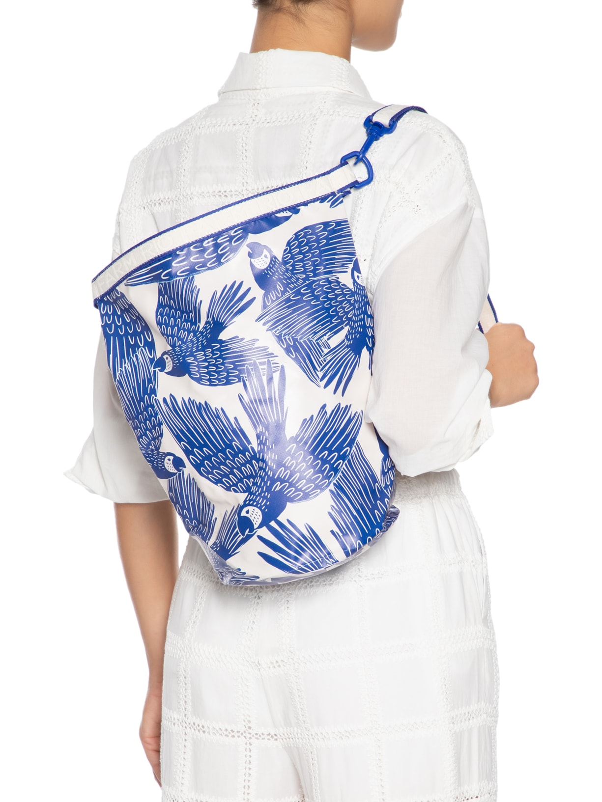 Bolsa Feminina Estanque Quadriculado Palermo Azul Farm Etc