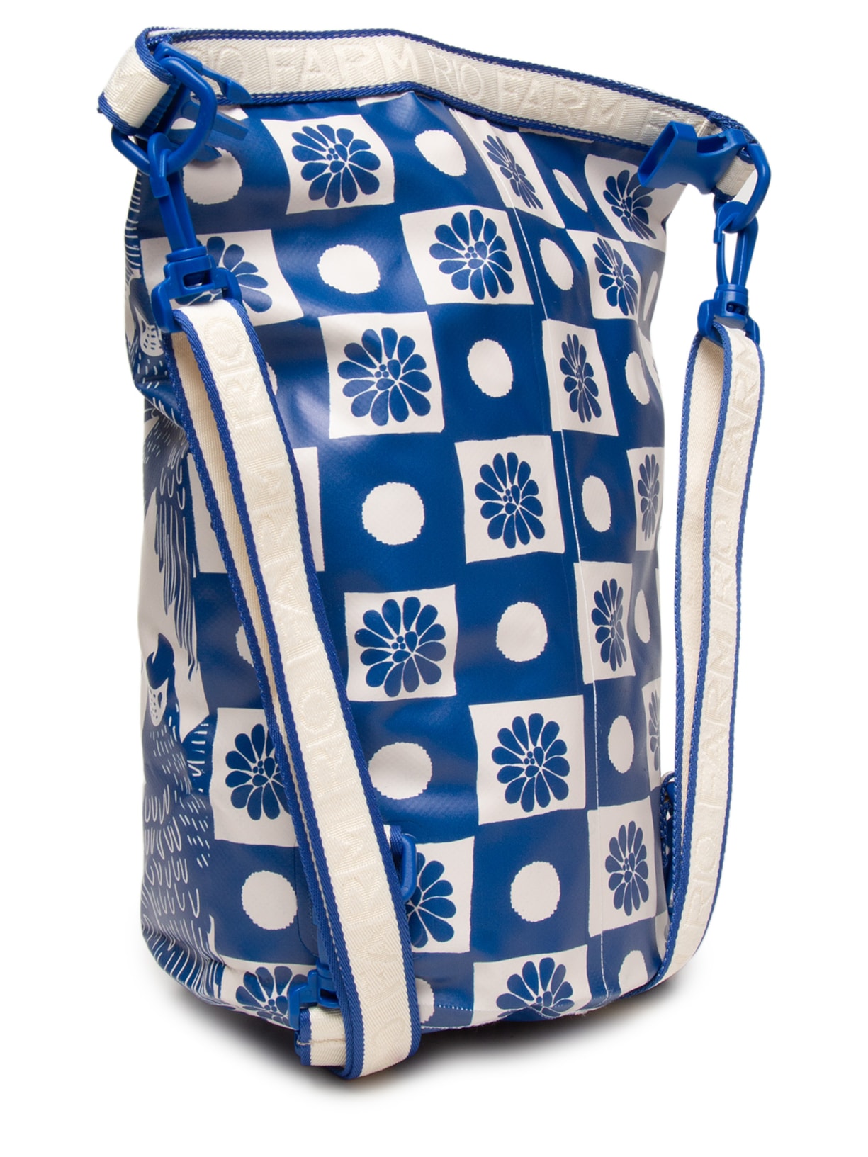 Bolsa Feminina Estanque Quadriculado Palermo Azul Farm Etc