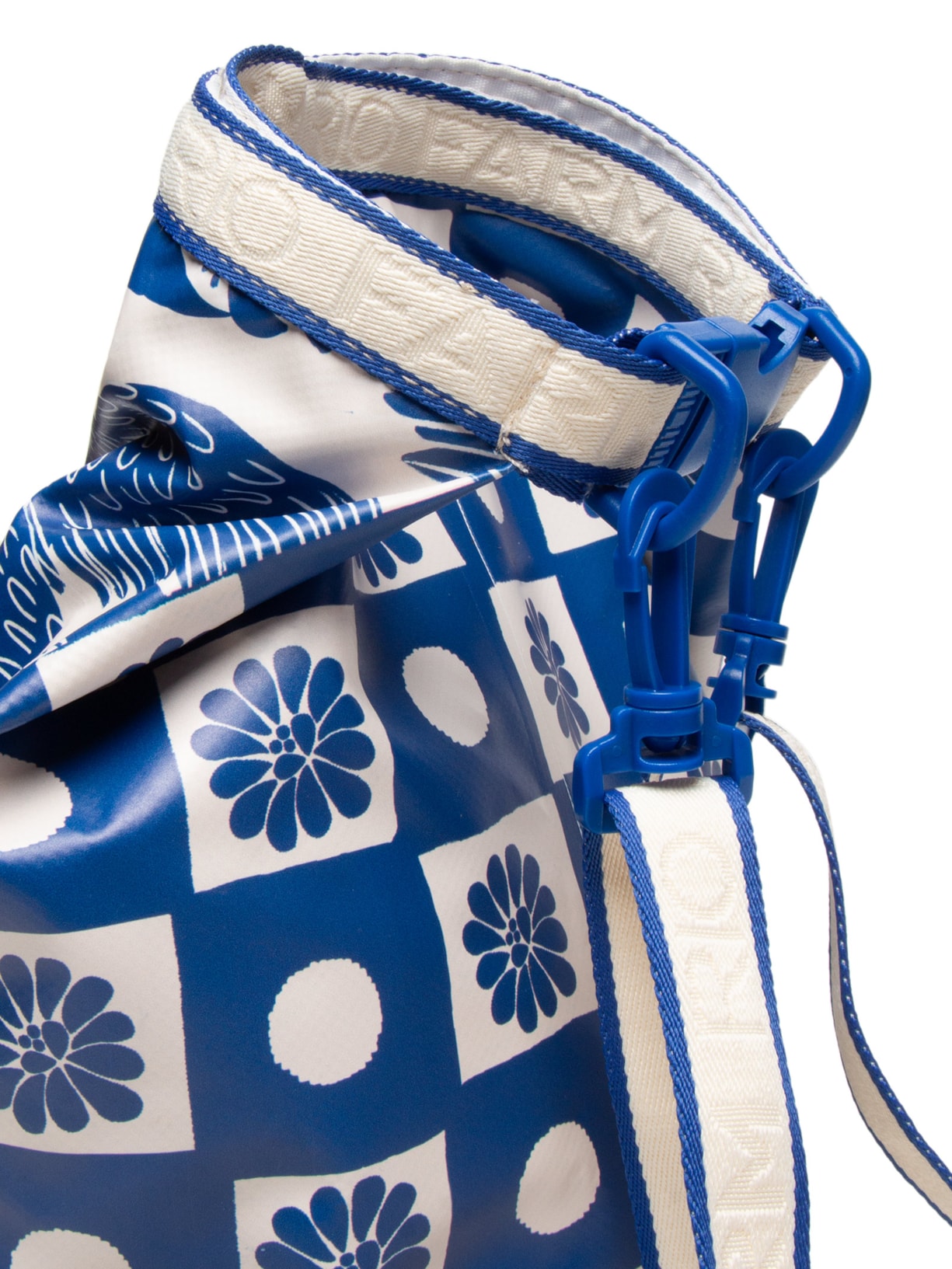 Bolsa Feminina Estanque Quadriculado Palermo Azul Farm Etc