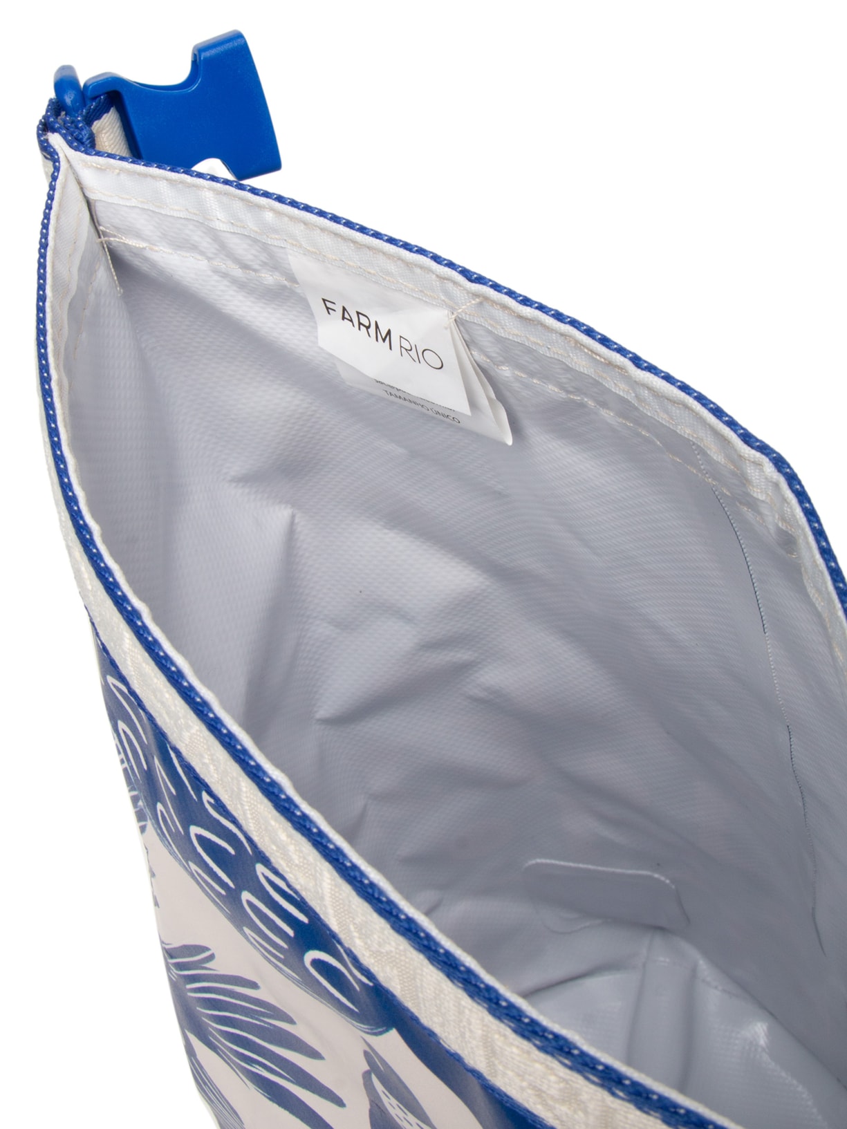 Bolsa Feminina Estanque Quadriculado Palermo Azul Farm Etc