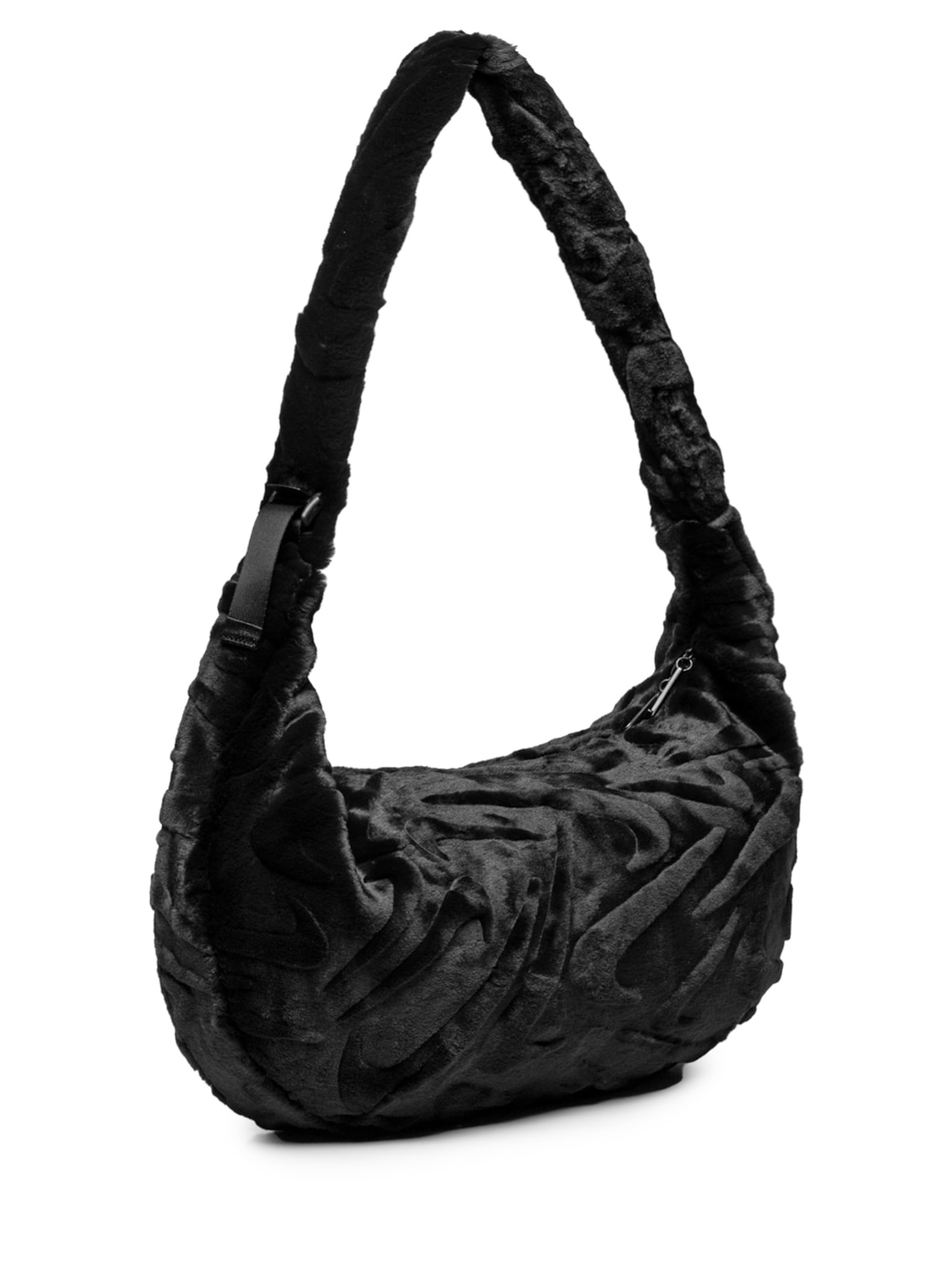 Bolsa Feminina Faux Fur Slouchy Preto Nike