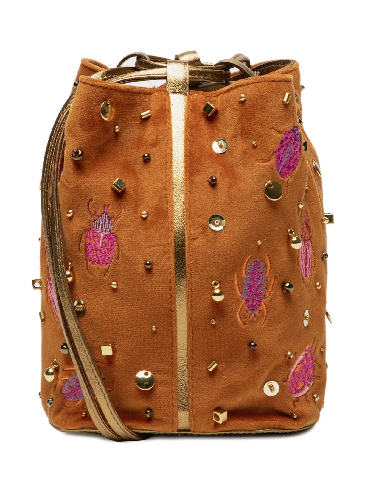 Bolsa Feminina Felipa Baby Bugs Camurça - Marrom