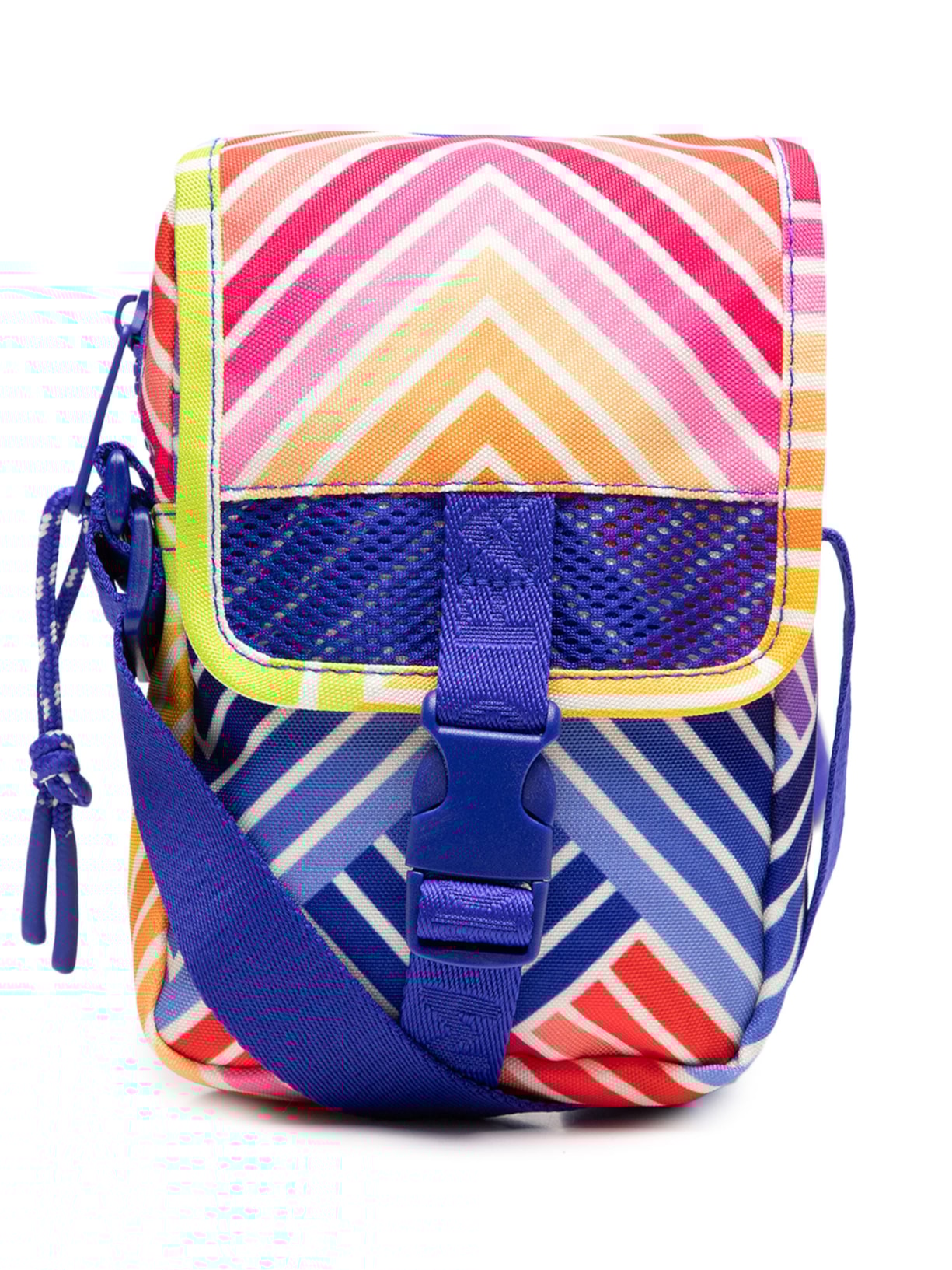 Bolsa Feminina Fervo Arco-Íris Tropical - Azul