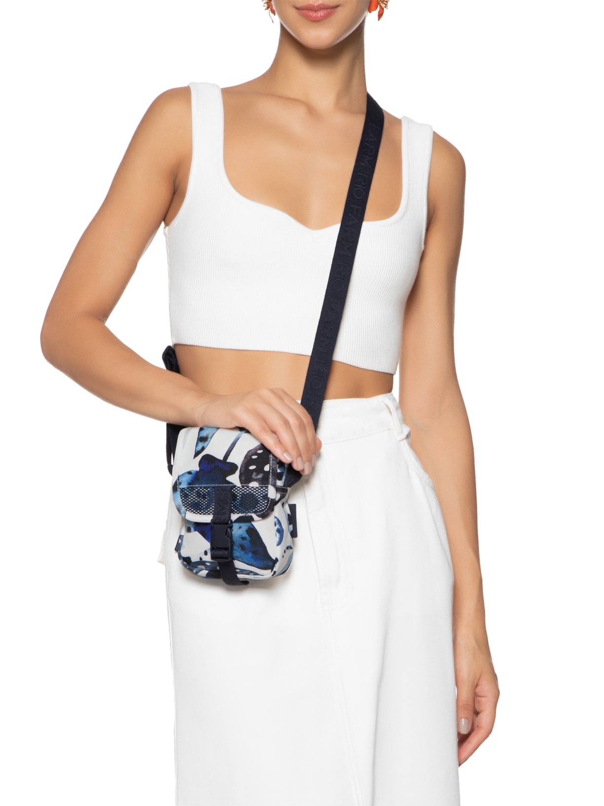 Bolsa Feminina Fervo Arraia Poá Azul Farm Etc