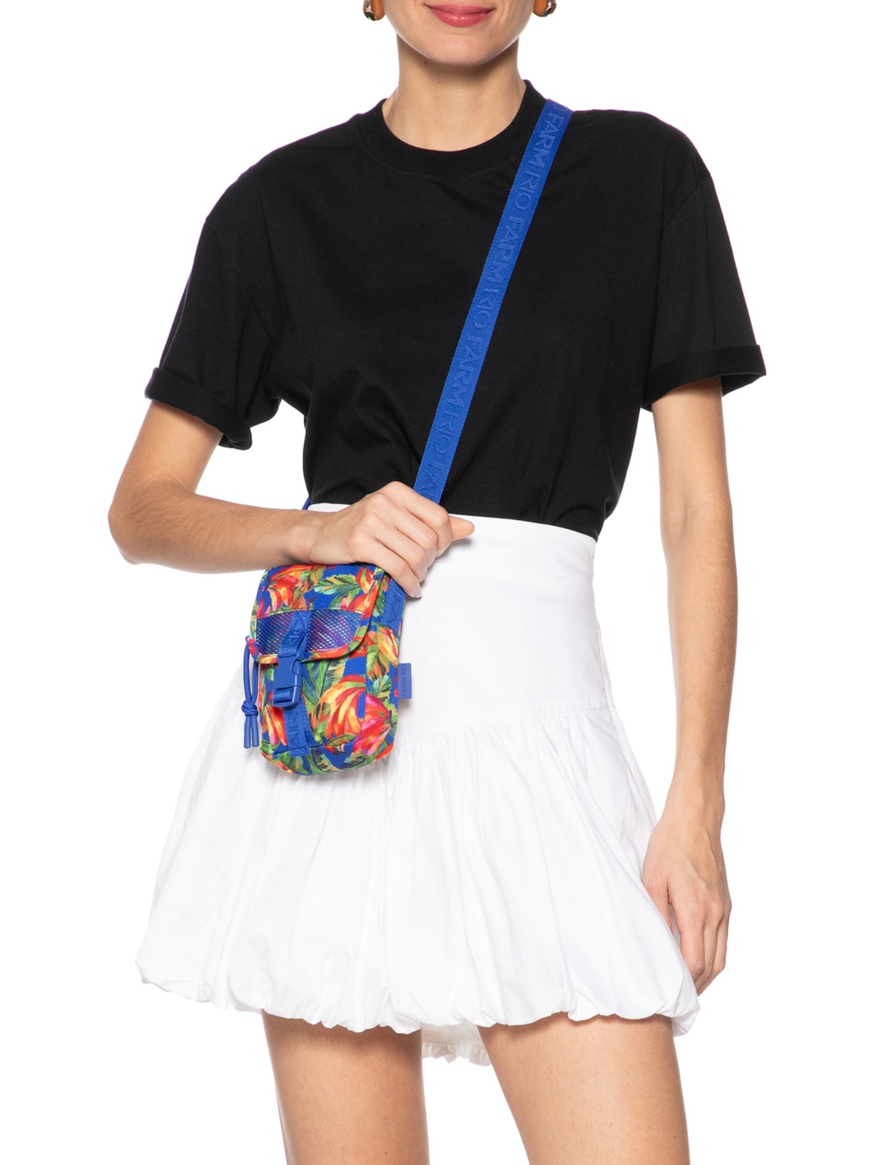 Bolsa Feminina Fervo Banana Mix Azul Farm Etc