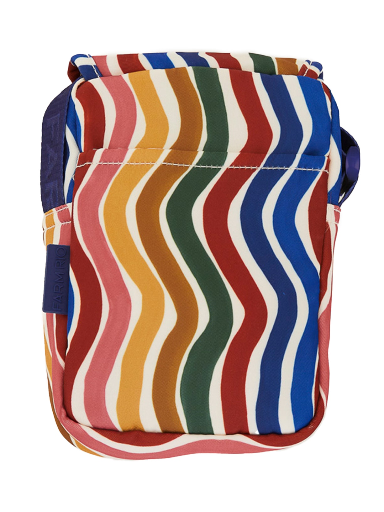 Bolsa Feminina Fervo Dança De Listras  Azul Farm Etc