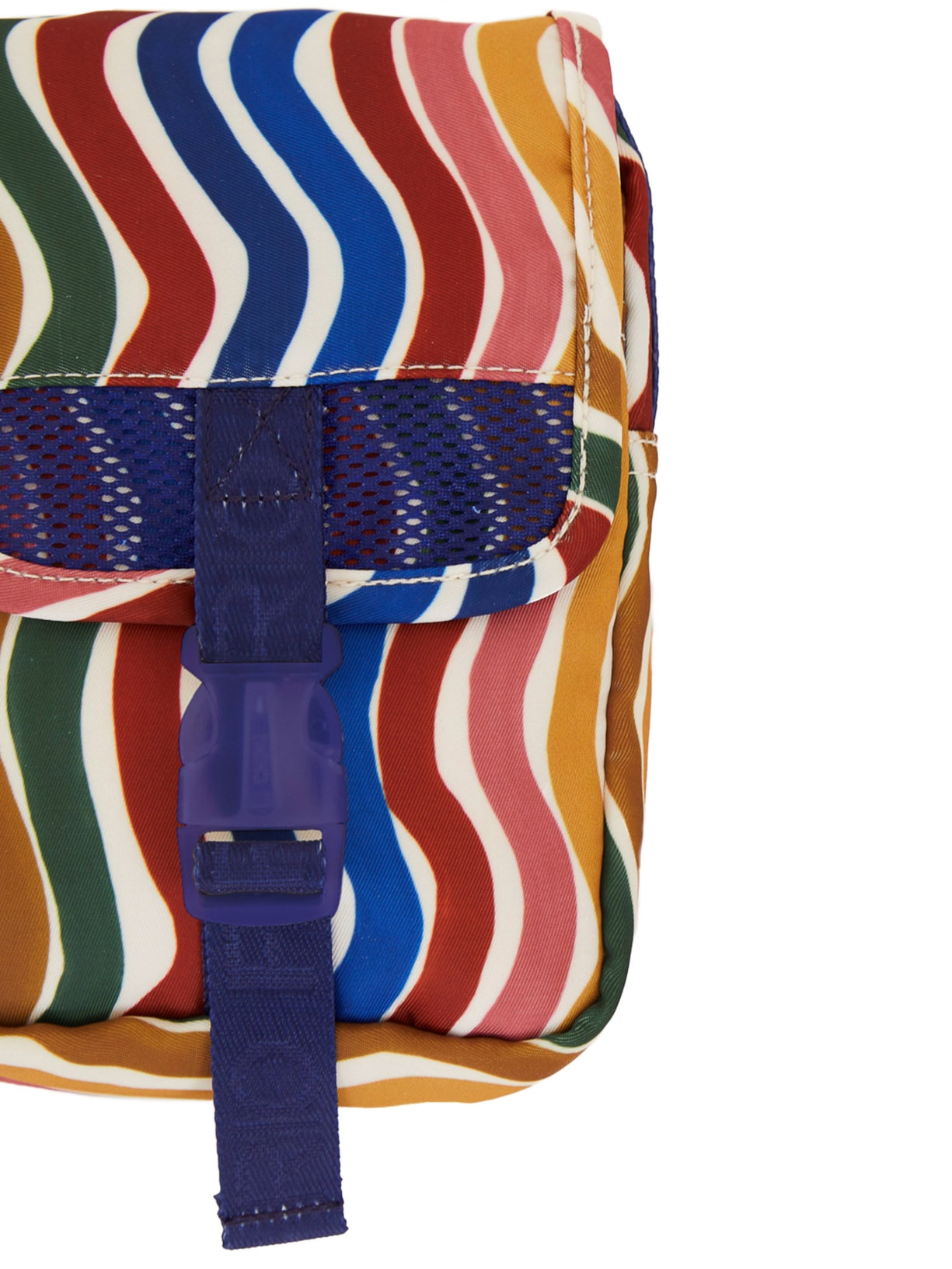 Bolsa Feminina Fervo Dança De Listras  Azul Farm Etc