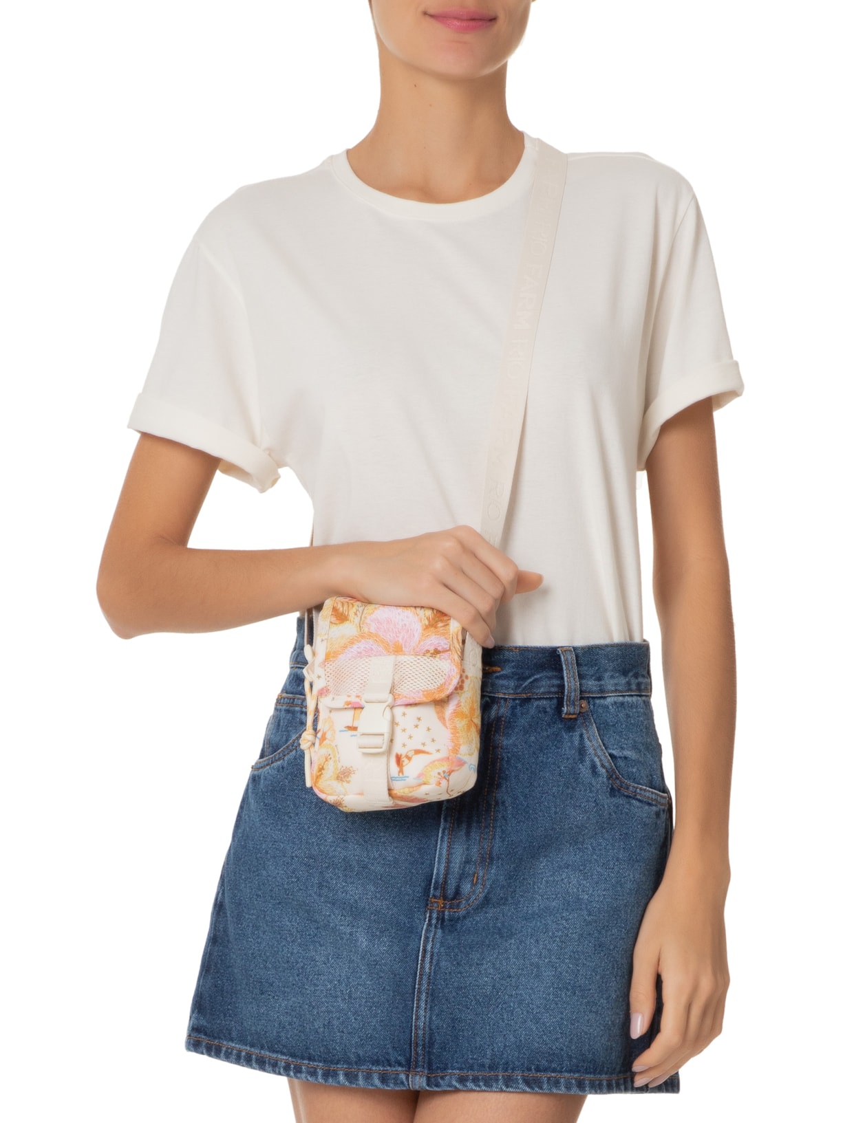 Bolsa Feminina Fervo Ilha De Flor Amarelo Farm Etc