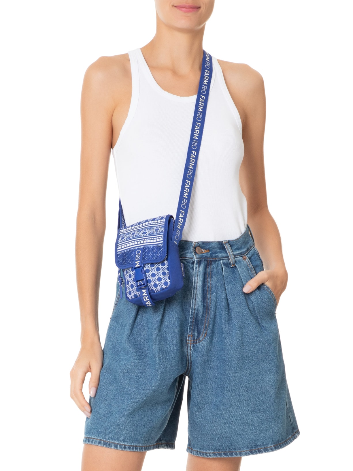 Bolsa Feminina Fervo Refresto Azul Farm Etc