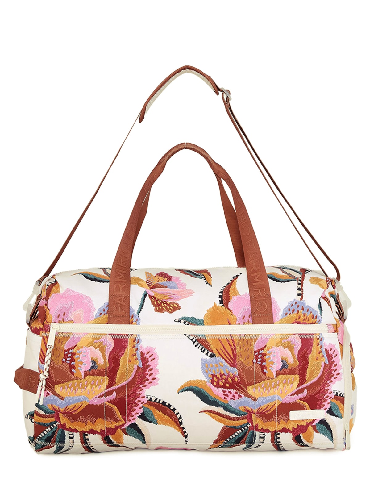 Bolsa Feminina Findi Floral Lucia - Off White