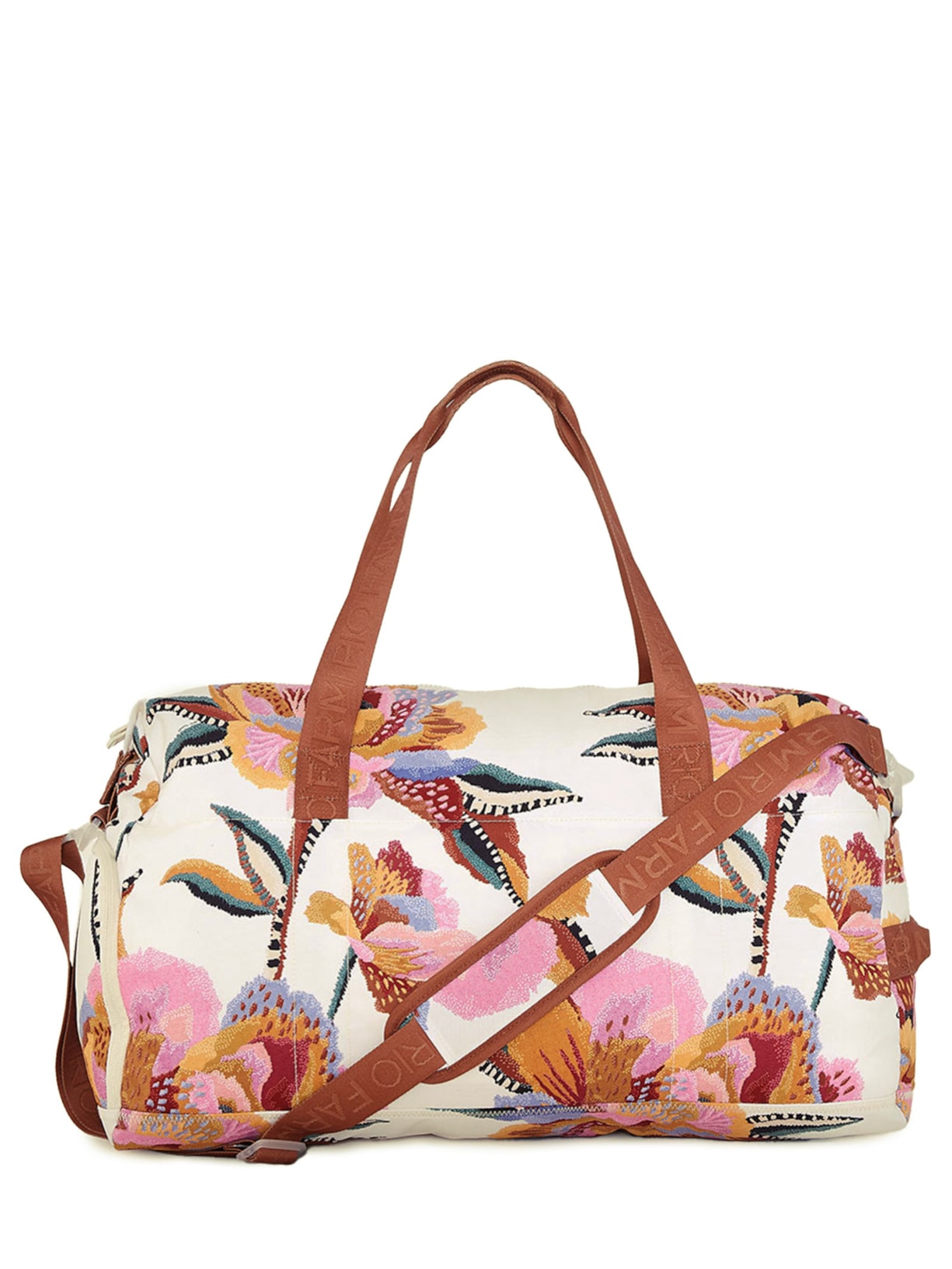 Bolsa Feminina Findi Floral Lucia Off White Farm Etc
