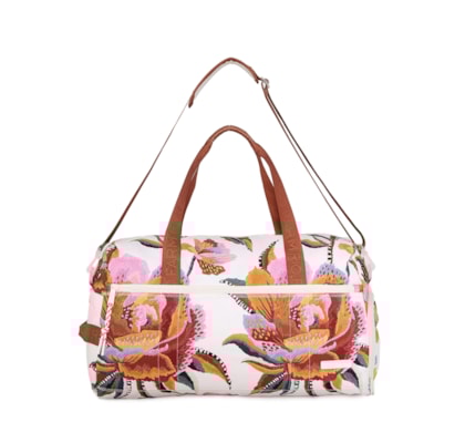Bolsa Feminina Findi Floral Lucia - Off White