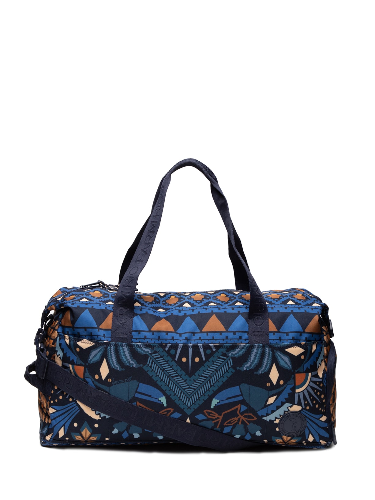 Bolsa Feminina Findi Lenço Magia Tropical - Azul