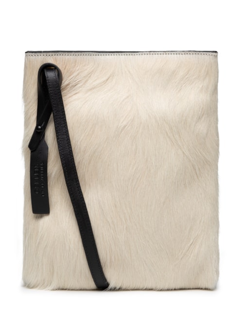 Bolsa Feminina Flat Pelo - Off White