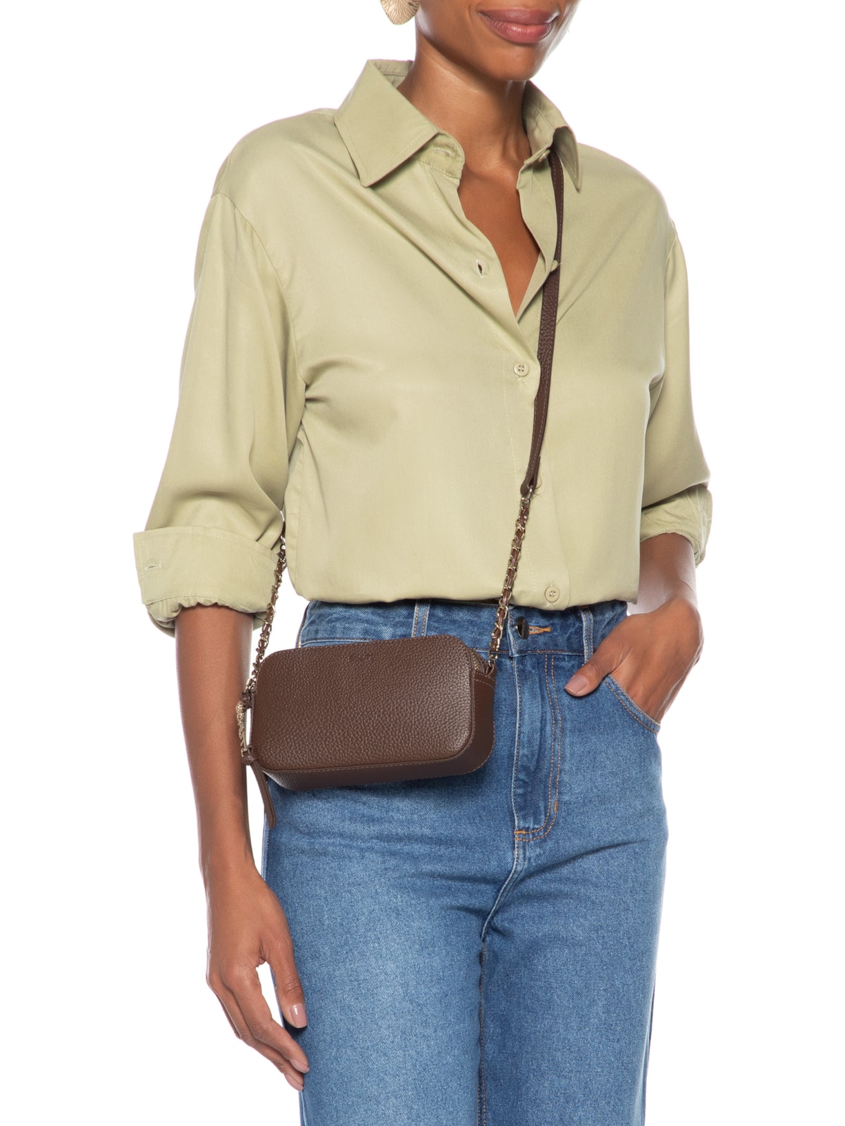 Bolsa Feminina Floter 1.0 Tecn Marrom Schutz