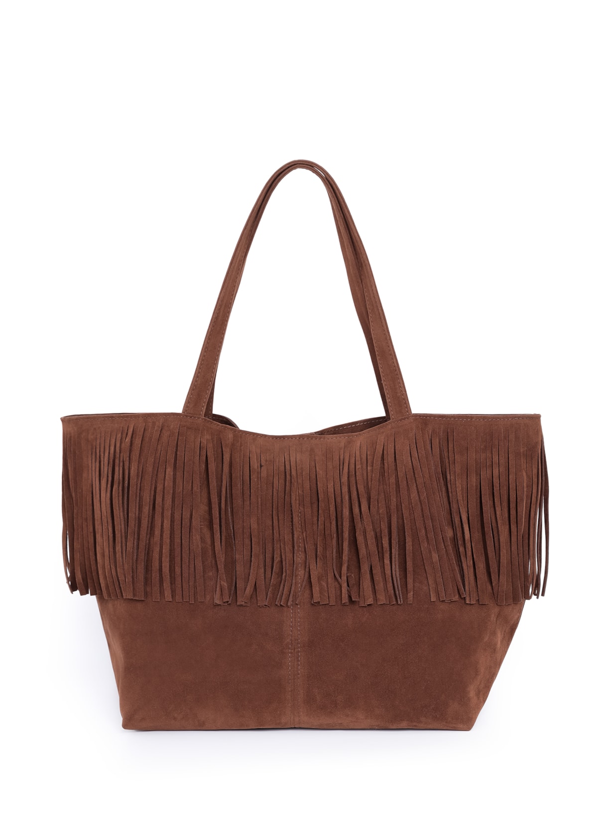 Bolsa Feminina Franja - Marrom