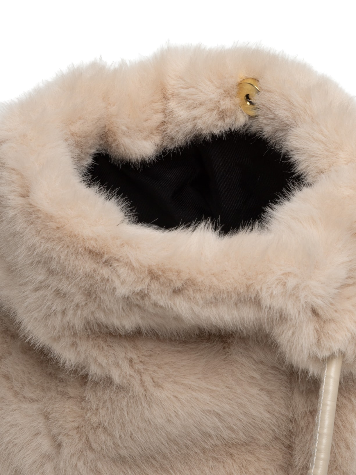 Bolsa Feminina Fur Bege Market 33