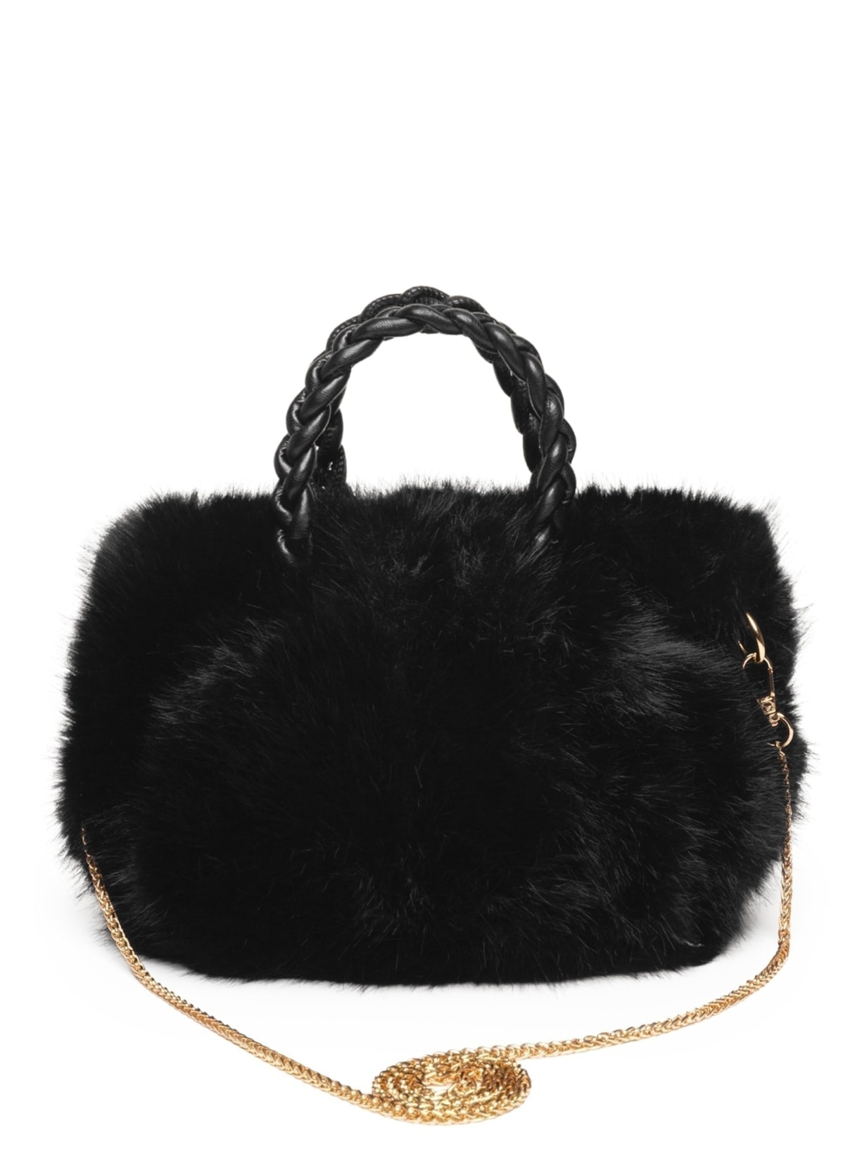 Bolsa Feminina Fur Preto Market 33
